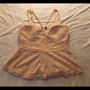 Rue 21 Baby Pink Double Strap Tank Size Medium!